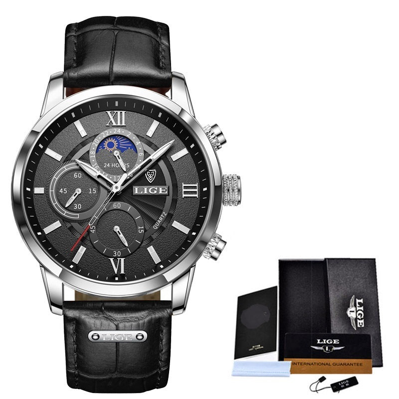 Multifunctional Waterproof Quartz Chronograph Watch