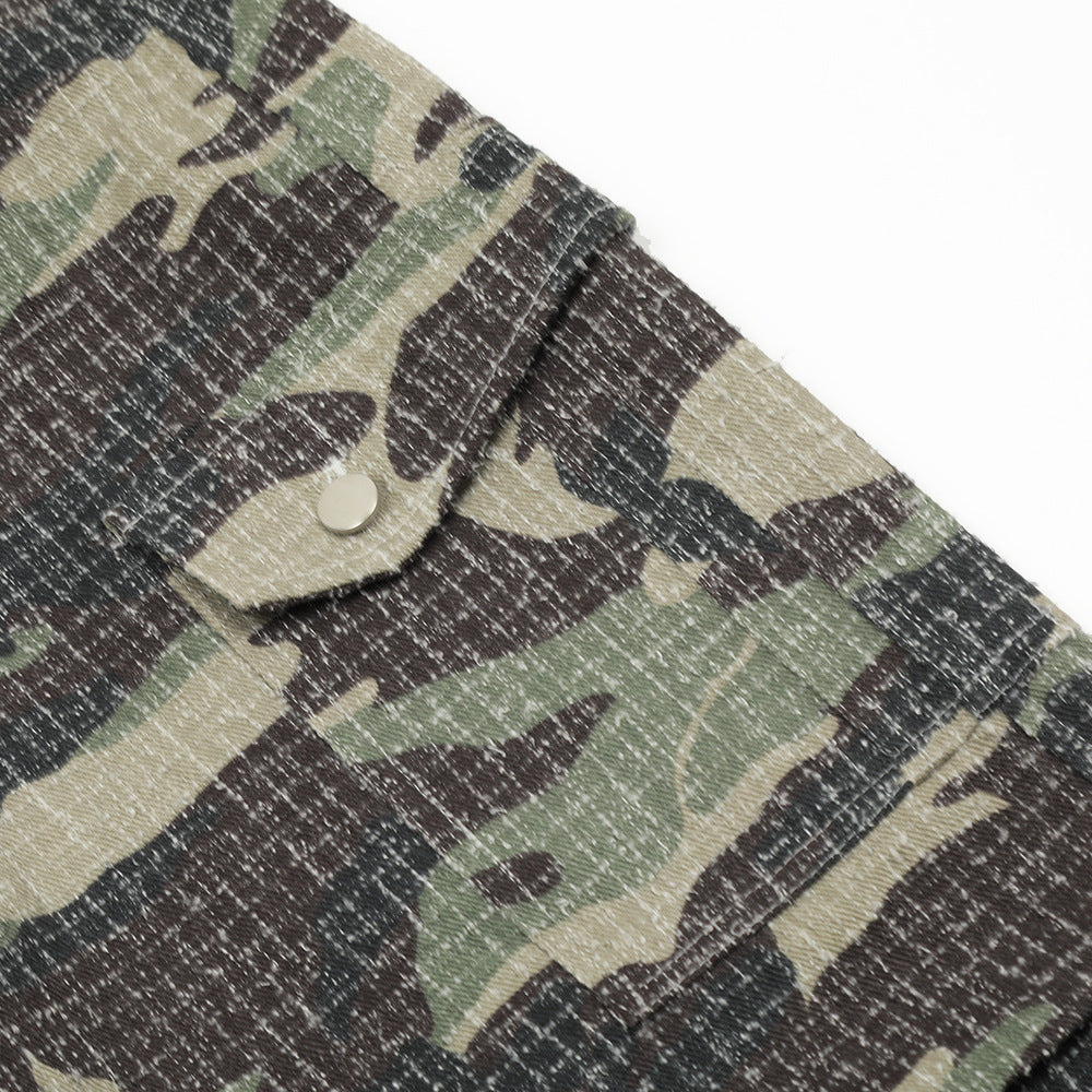 Men's Camouflage Outdoor Paratrooper Fold Pants