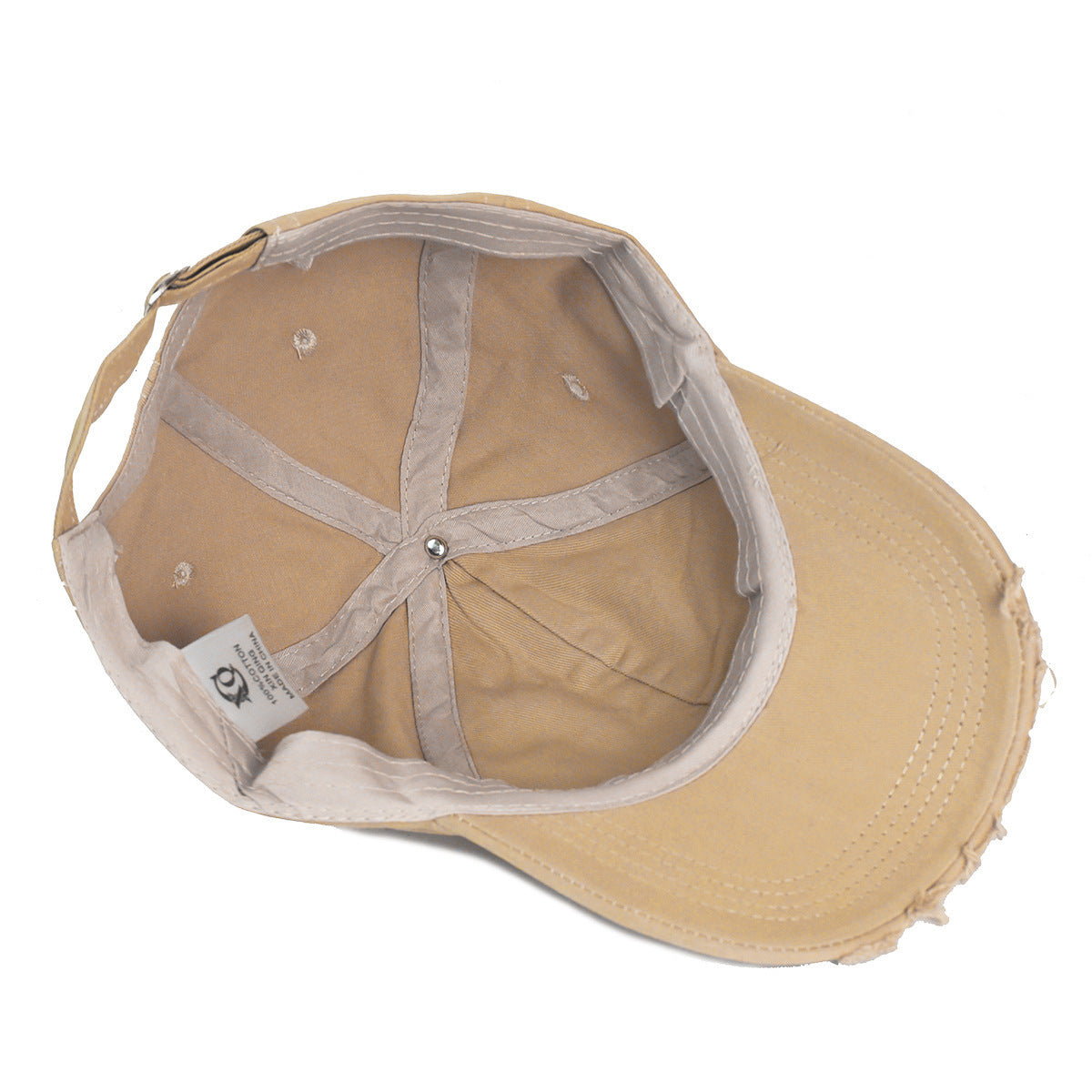 Faded Ripped Cotton Distressed Baseball Cap