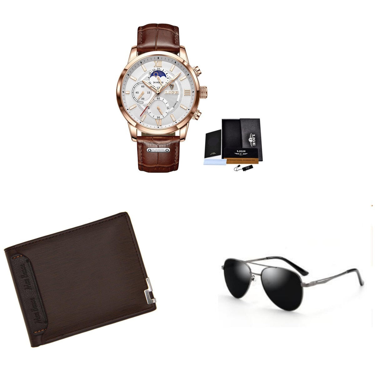 Multifunctional Waterproof Quartz Chronograph Watch