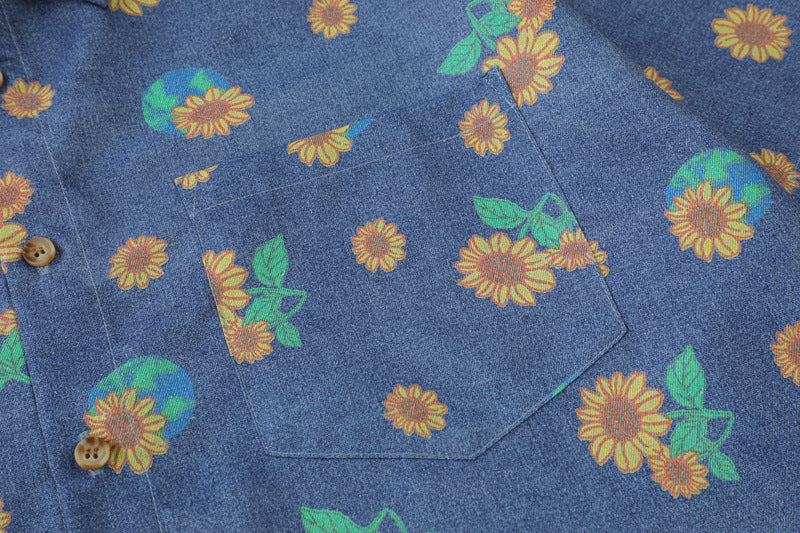 Vintage Floral Short Sleeve Unisex Shirt