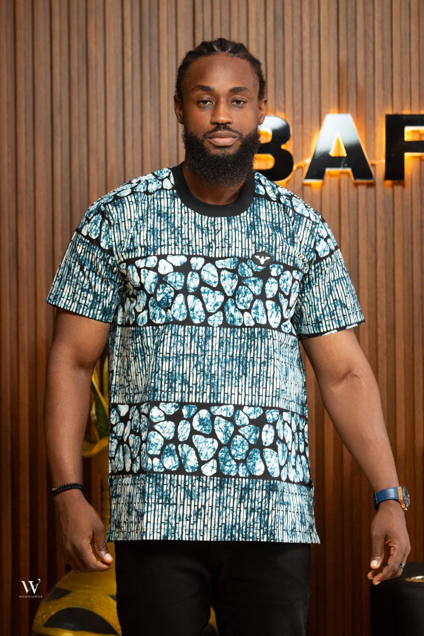 Baffoe Round Neck Antic T-Shirt