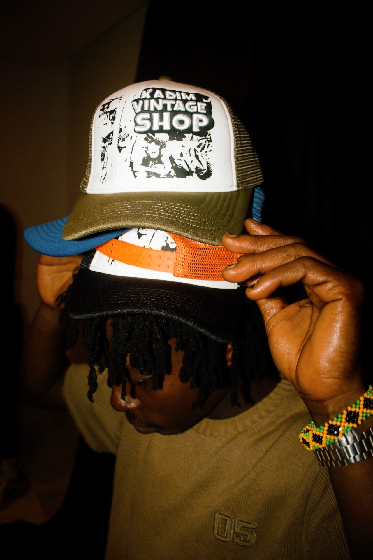 Kadim Vintage Embroidered Trucker Hat