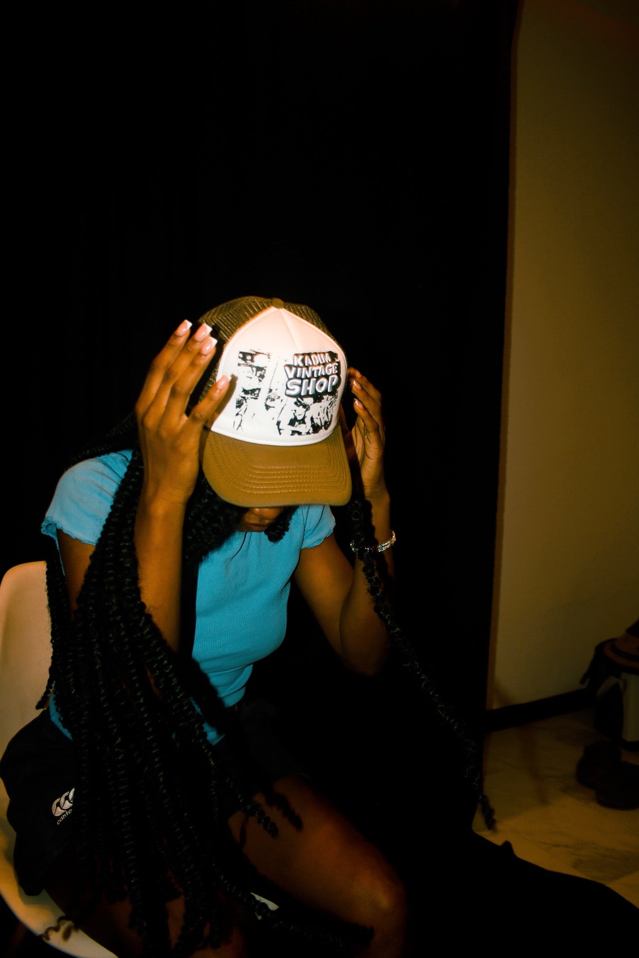 Kadim Vintage Embroidered Trucker Hat