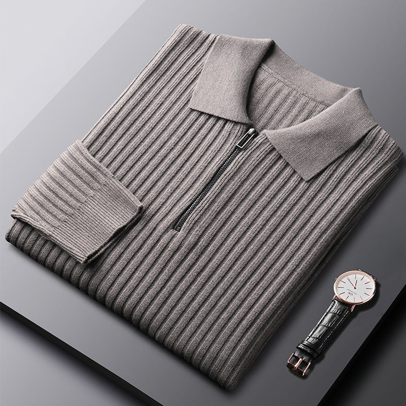 Fall/Winter Casual Slim-Fit Stylish Half-Zip Sweater