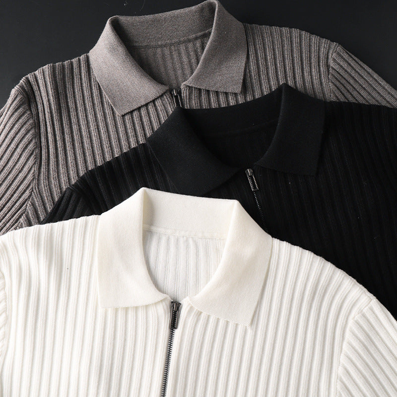 Fall/Winter Casual Slim-Fit Stylish Half-Zip Sweater