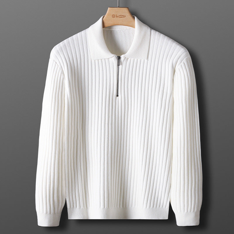 Fall/Winter Casual Slim-Fit Stylish Half-Zip Sweater