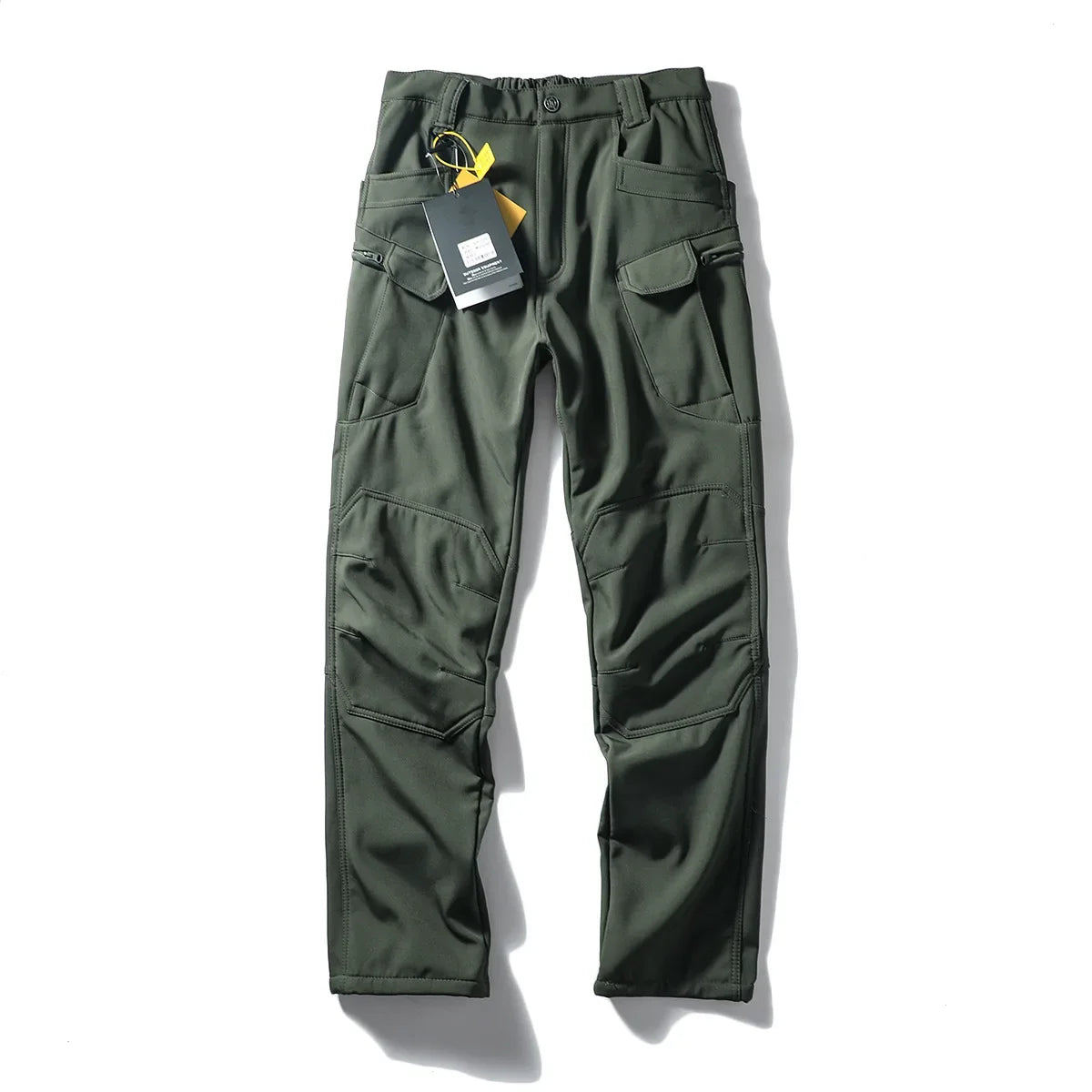 Hot Knee Double Layer Thickened Winter Men Multi Pocket Camouflage Waterproof and Windproof Assault Pants