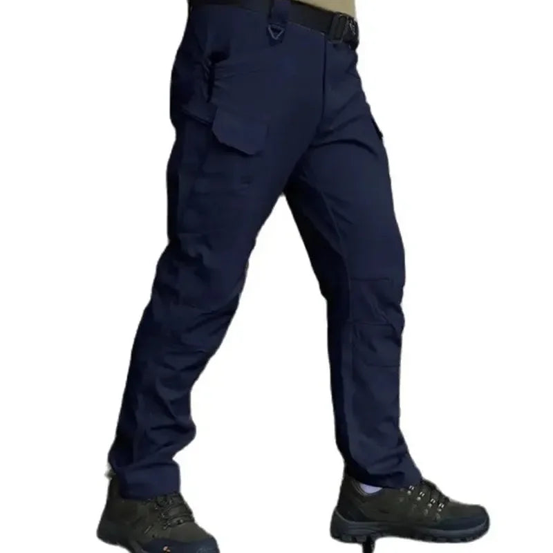 Hot Knee Double Layer Thickened Winter Men Multi Pocket Camouflage Waterproof and Windproof Assault Pants