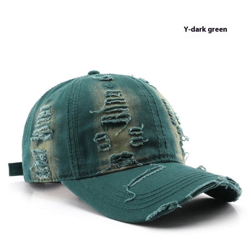 Distressed Retro Solid Washed Color Baseball Cap