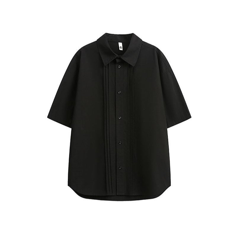 Vintage Easygoing Short Sleeve Loose Shirt