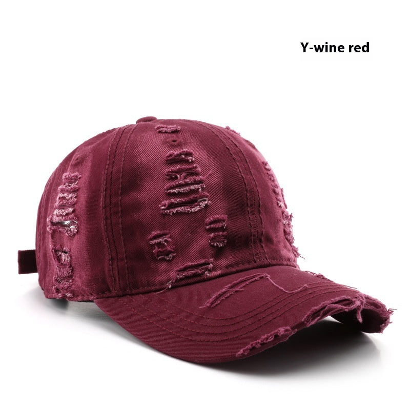 Distressed Retro Solid Washed Color Baseball Cap