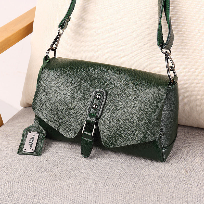 Flip Leather Shoulder Messenger Bag