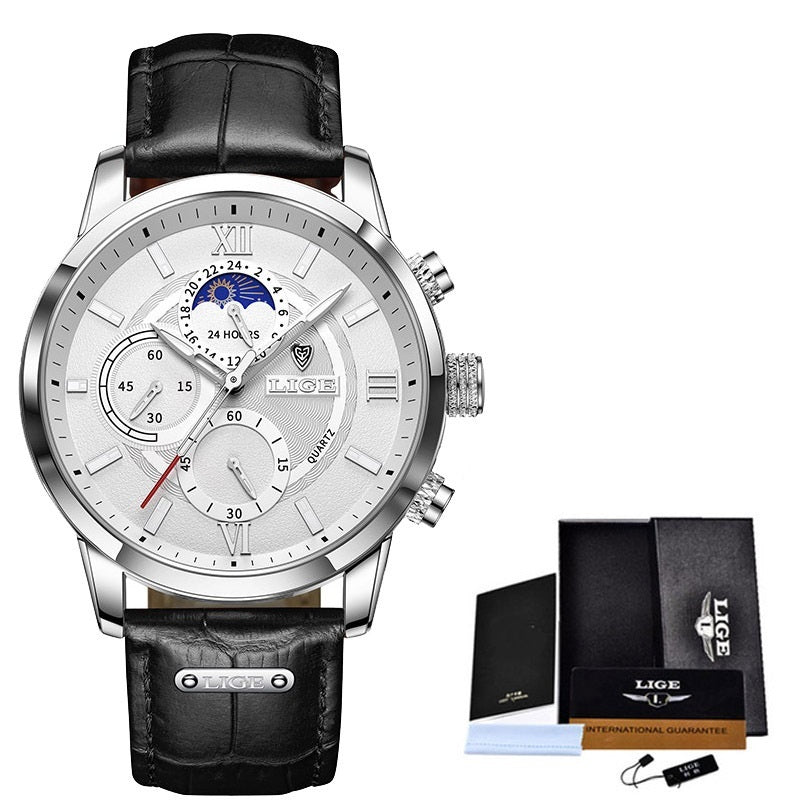 Multifunctional Waterproof Quartz Chronograph Watch