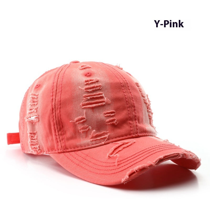 Distressed Retro Solid Washed Color Baseball Cap