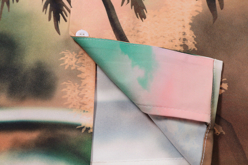 All-match Hawaiian Beach Floral Loose Shirt