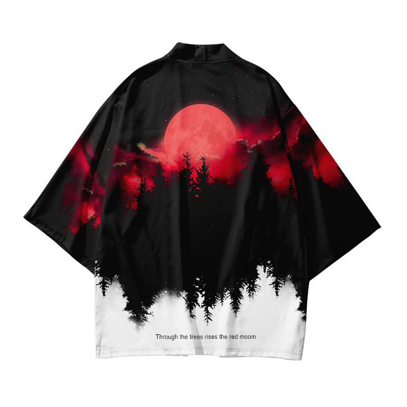 Kimono Cardigan Loose Large Size Trendy Men's Jacket