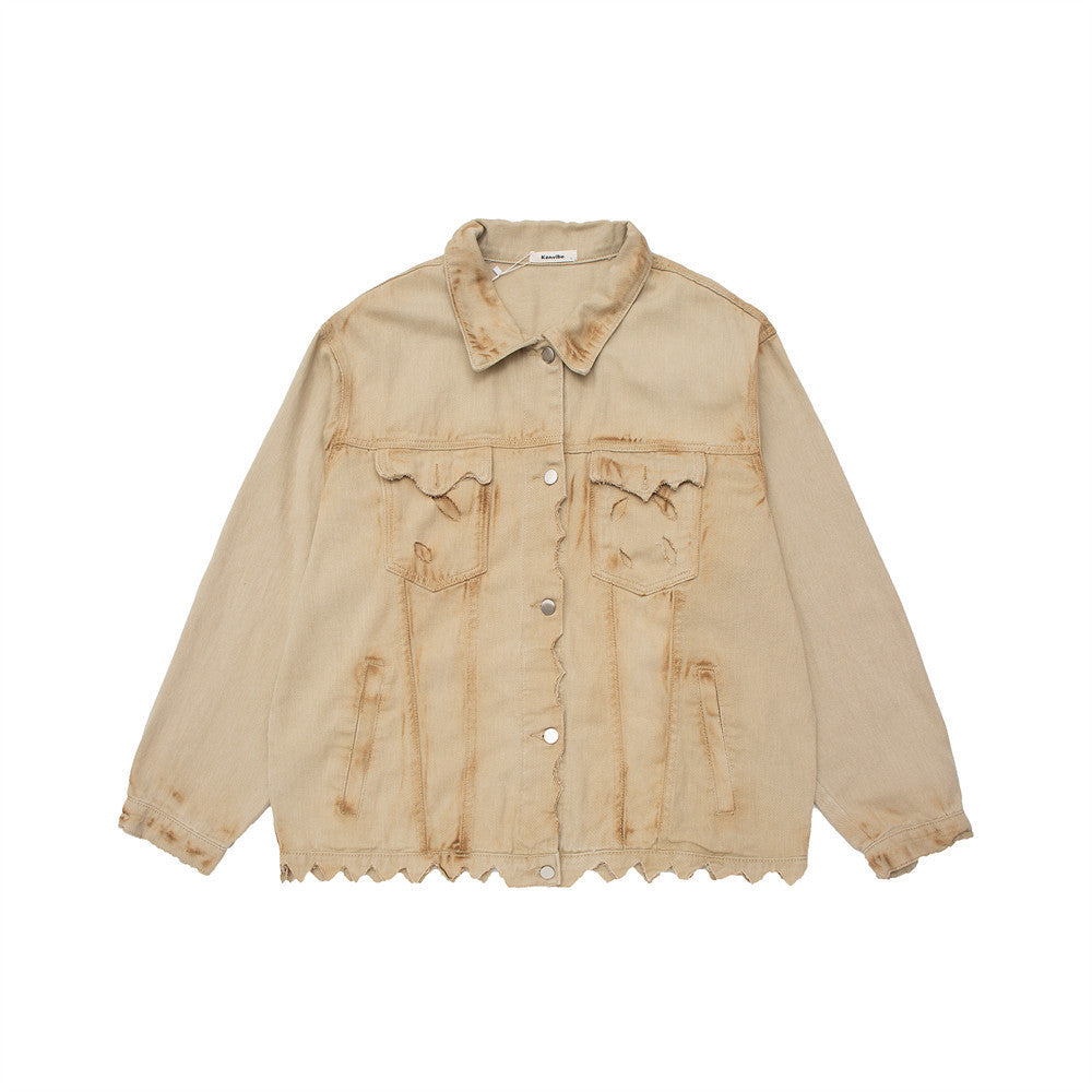 European-American Denim Jacket Top