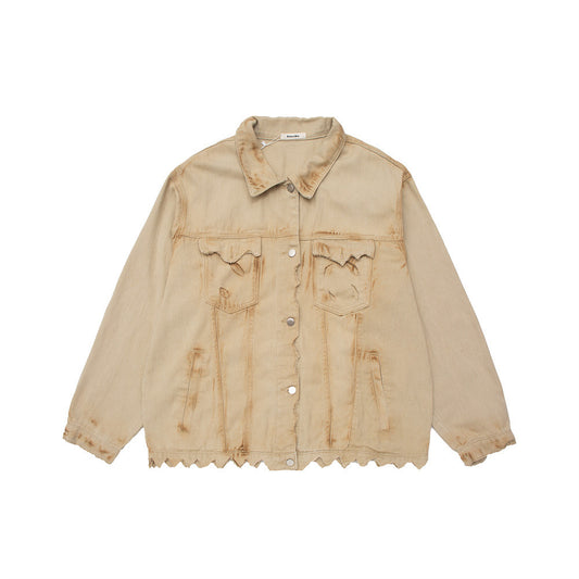 European-American Denim Jacket Top