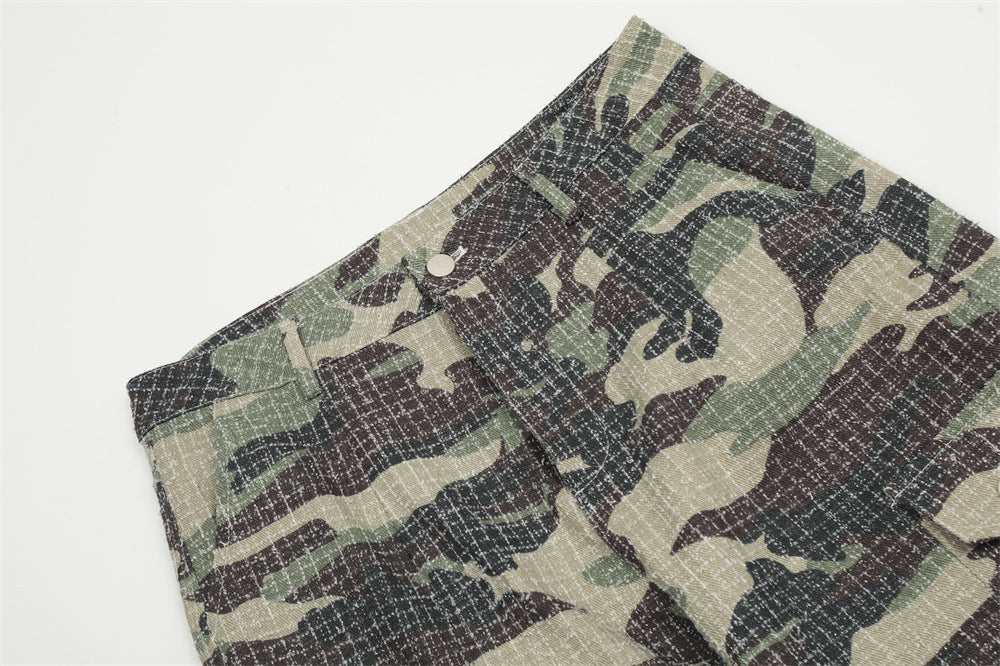 Men's Camouflage Outdoor Paratrooper Fold  Pants