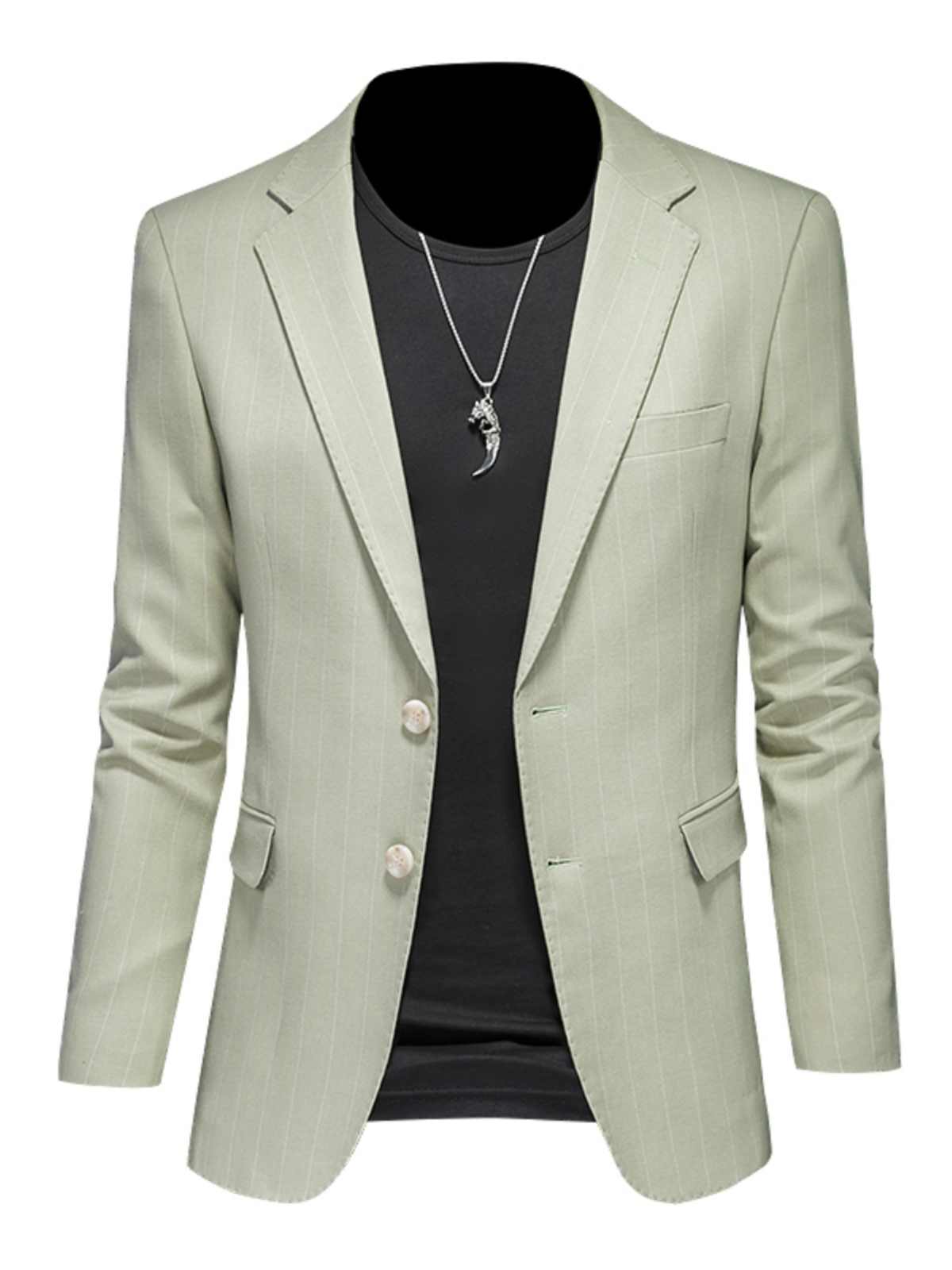 Men's Business Casual Jacket and Formal Suit Set