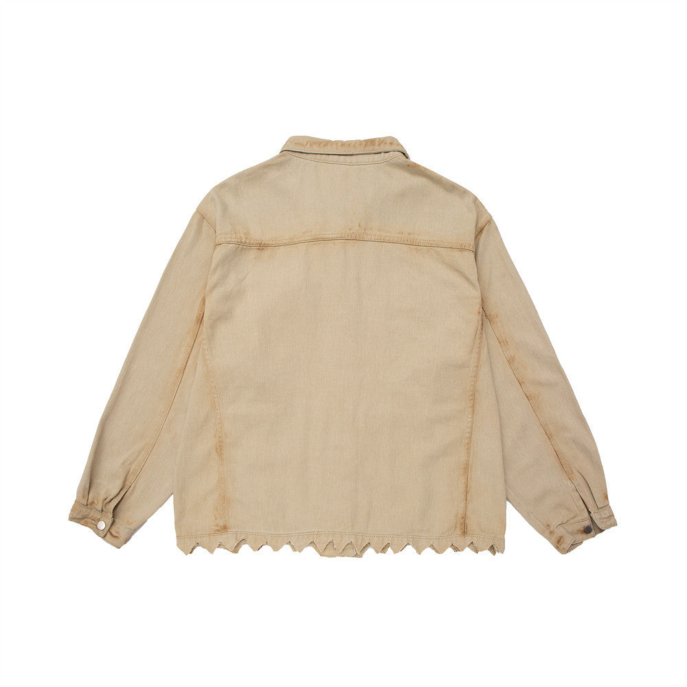 European-American Denim Jacket Top