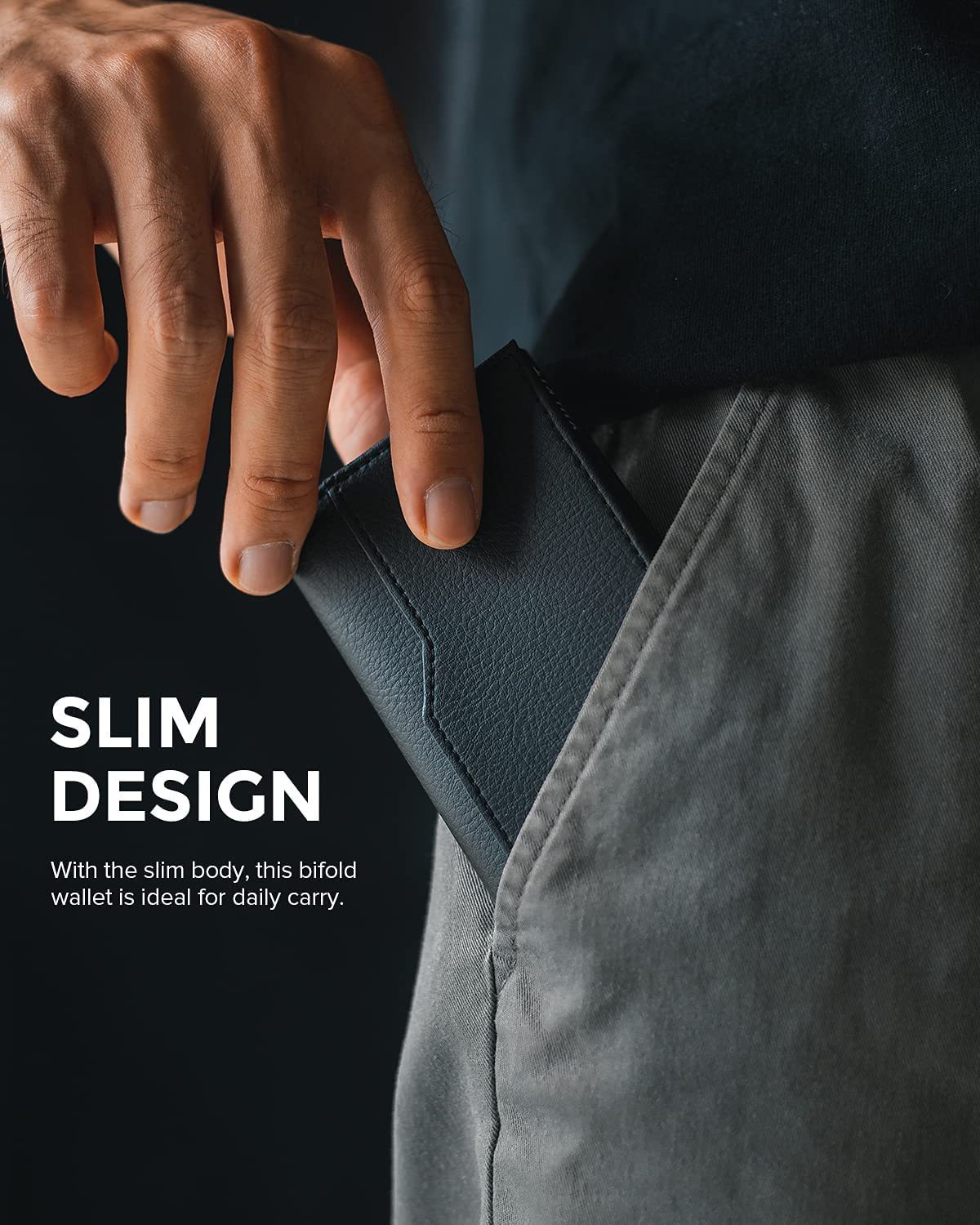 RFID-Blocking Leather Credit Card Wallet with Dual ID Windows and Automatic Pop-Up Feature