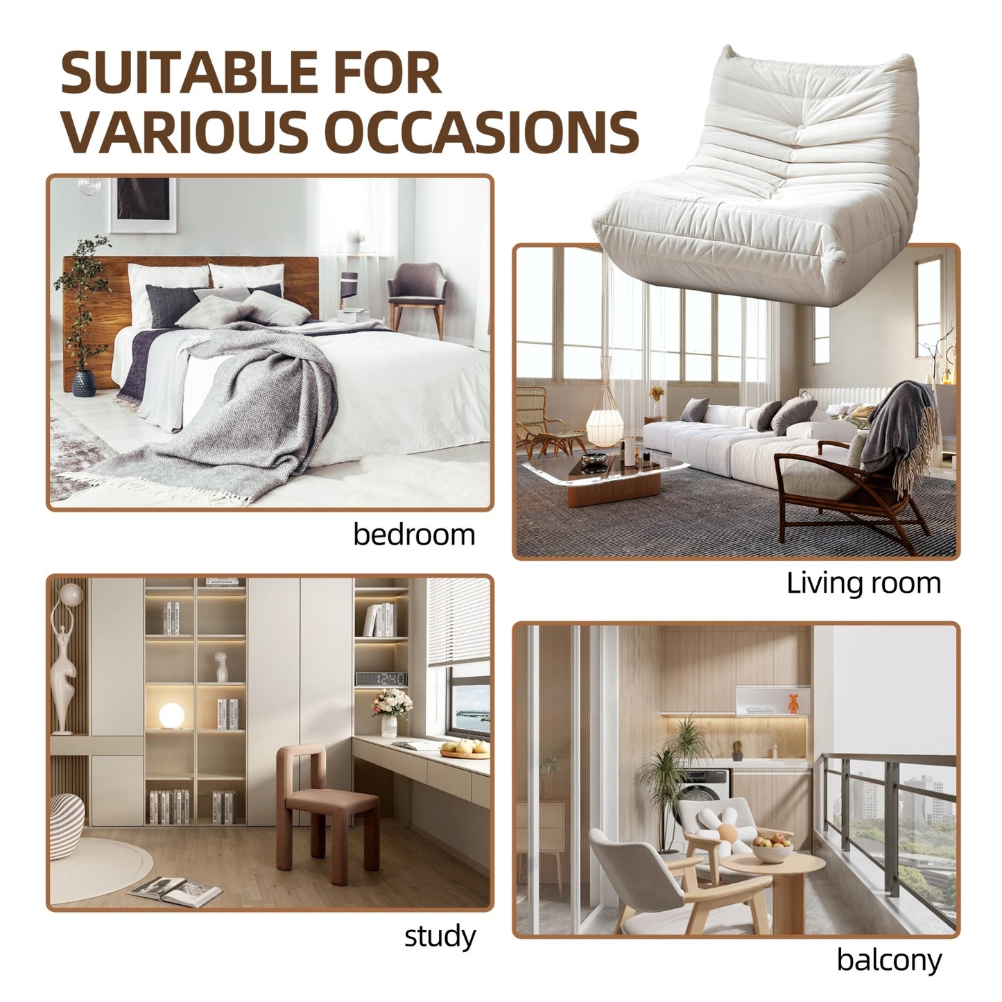 Lazy Fireside Bean Bag Lounge Sofa