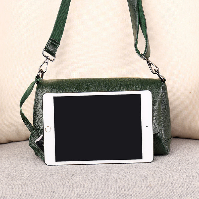 Flip Leather Shoulder Messenger Bag