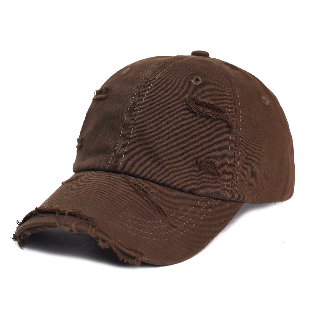 Faded Ripped Cotton Distressed Baseball Cap
