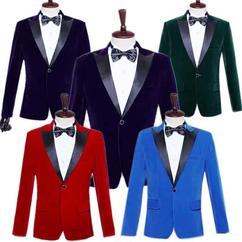 Men's Velvet Jacket Suit