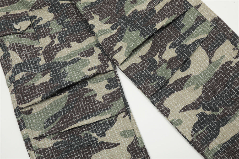 Men's Camouflage Outdoor Paratrooper Fold  Pants
