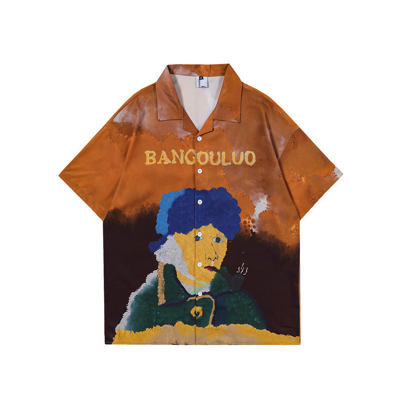 All-match Hawaiian Beach Floral Loose Shirt