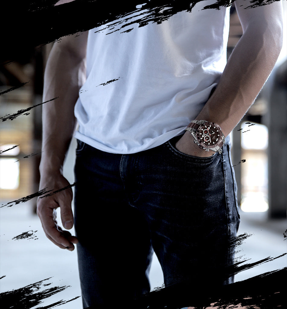 Men's Stylish Luminous Timing Watch