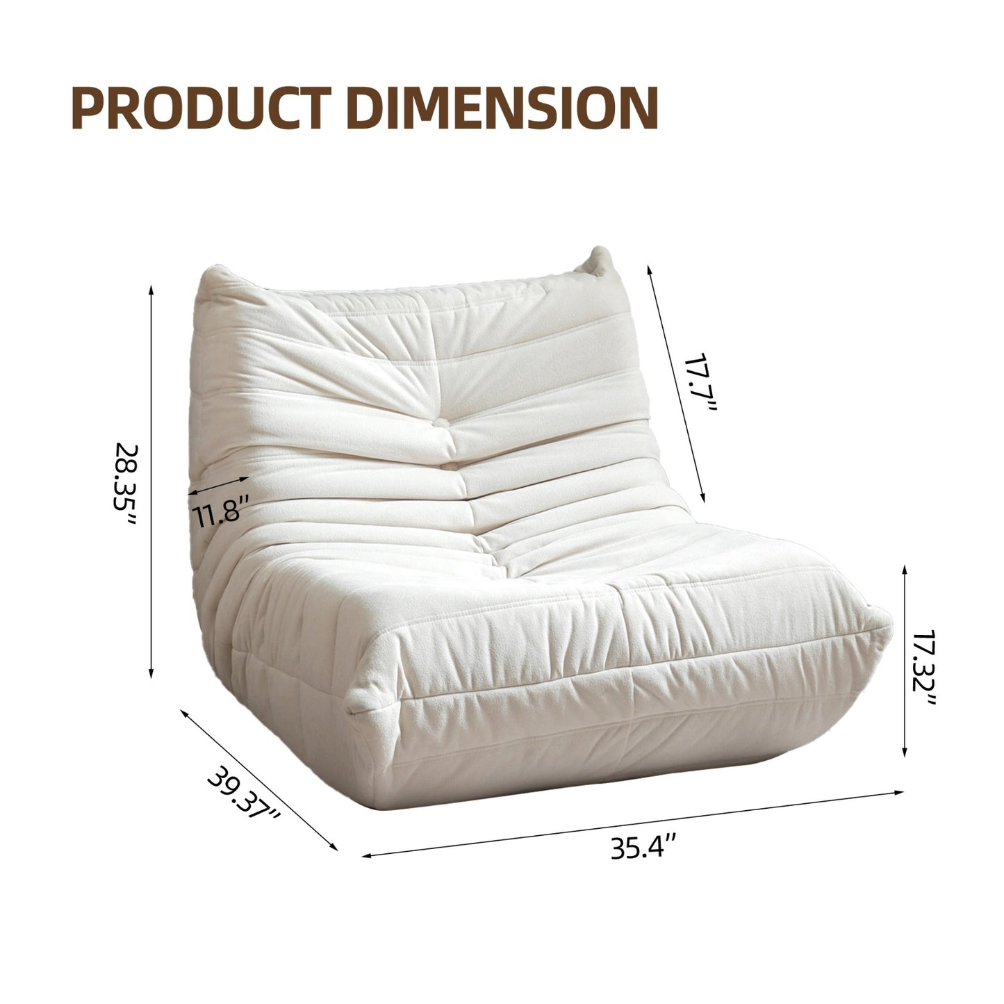 Lazy Fireside Bean Bag Lounge Sofa