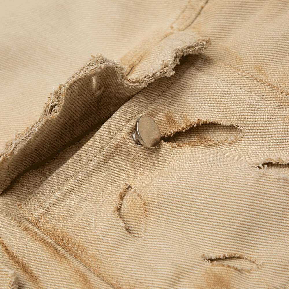 European-American Denim Jacket Top