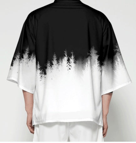 Kimono Cardigan Loose Large Size Trendy Men's Jacket