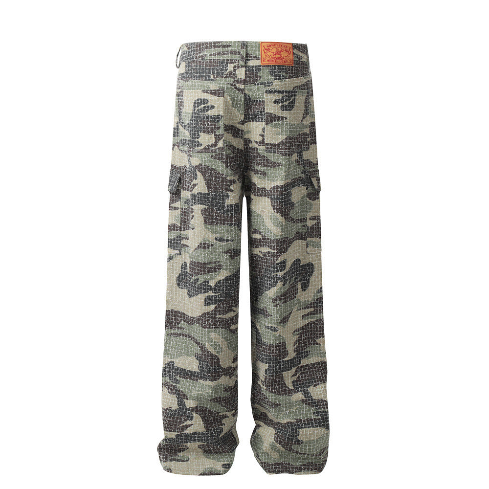 Men's Camouflage Outdoor Paratrooper Fold  Pants