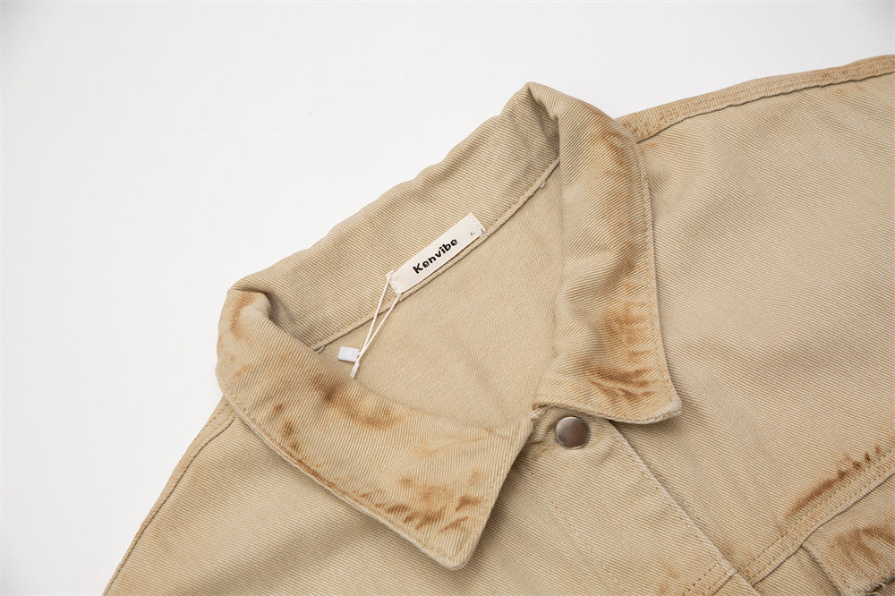 European-American Denim Jacket Top