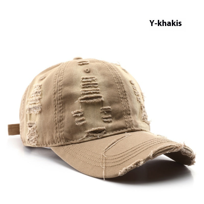 Distressed Retro Solid Washed Color Baseball Cap