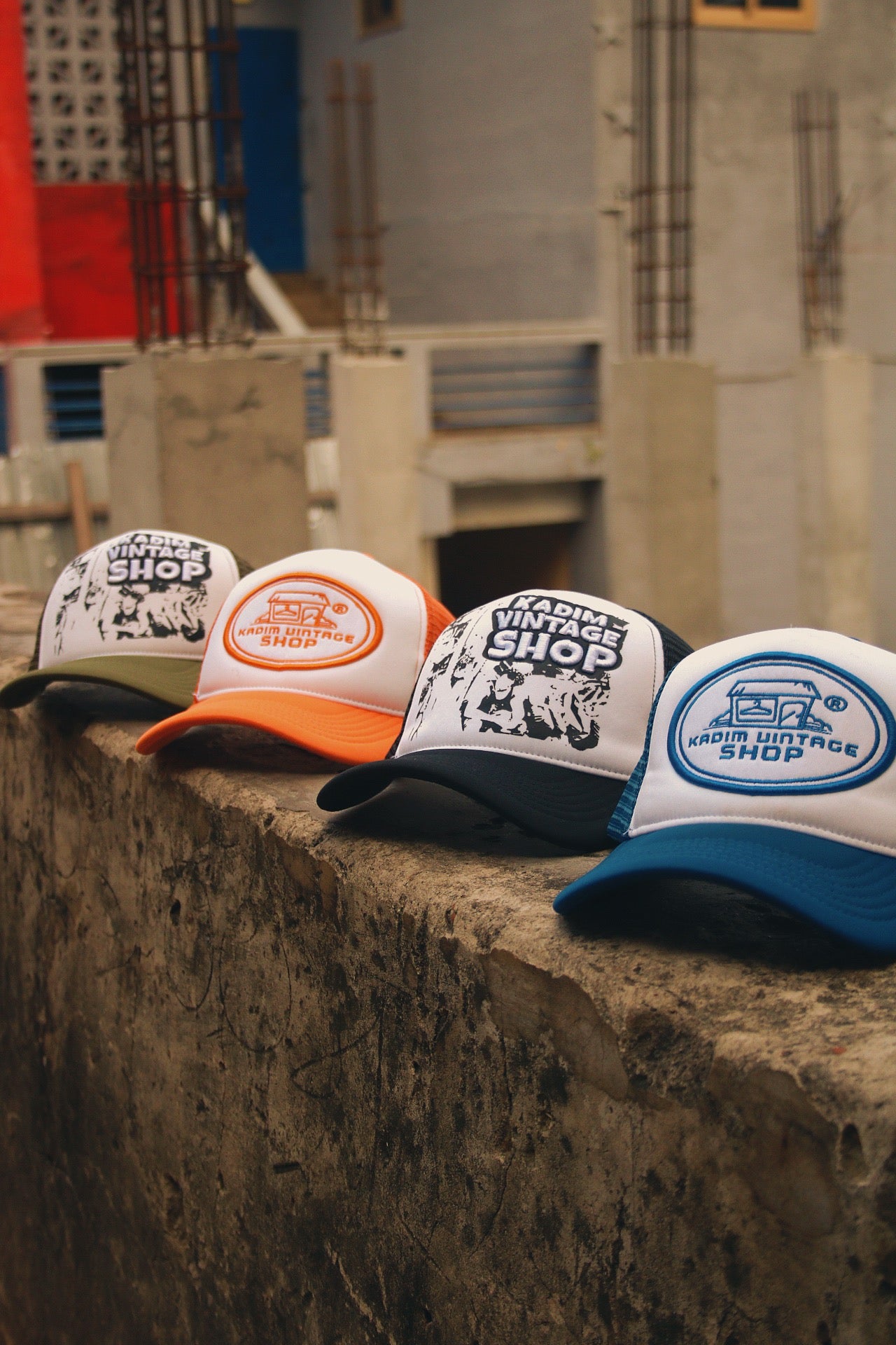 Kadim Vintage Embroidered Trucker Hat