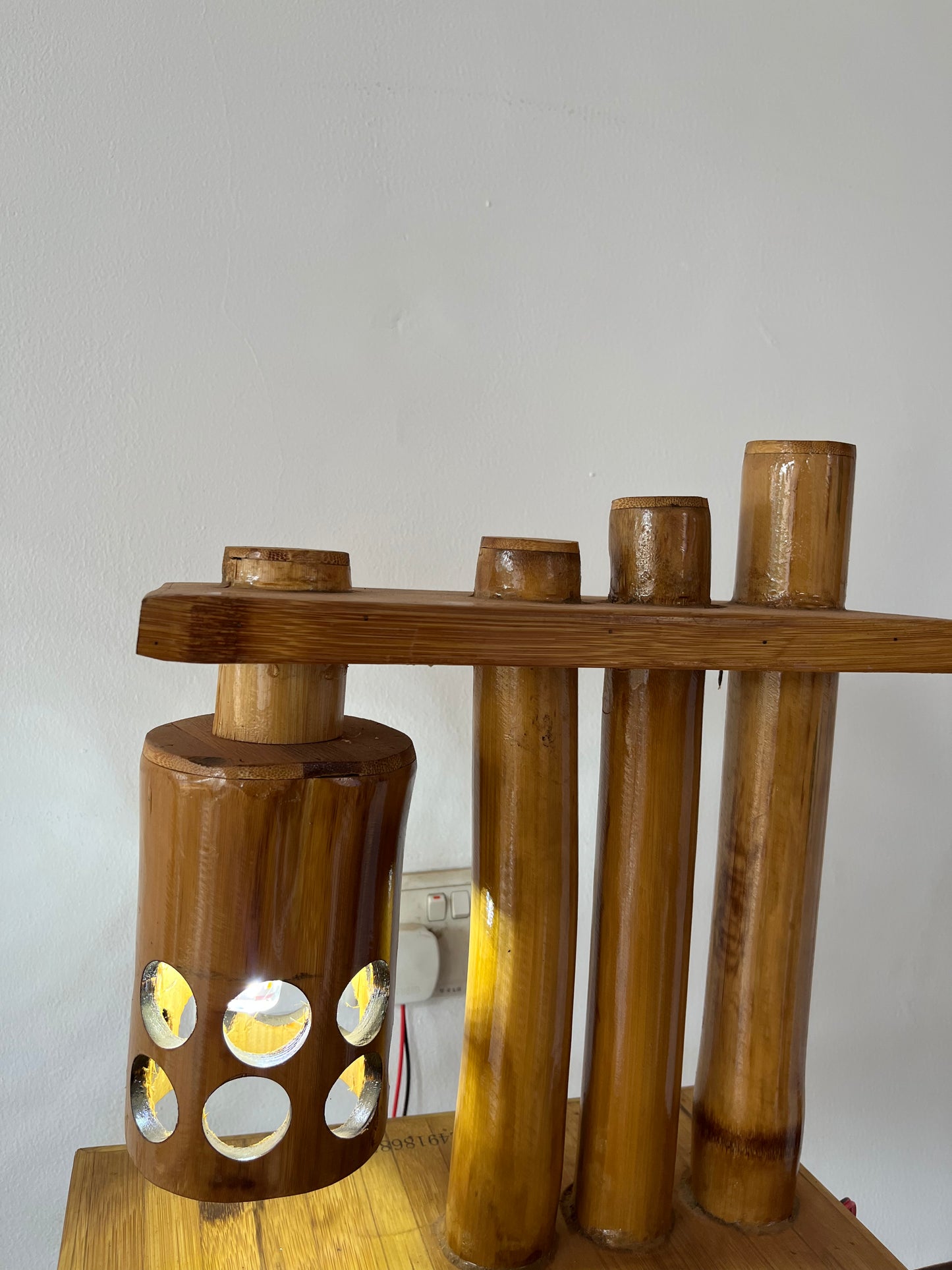 039 Bamboo Bedside Lamp