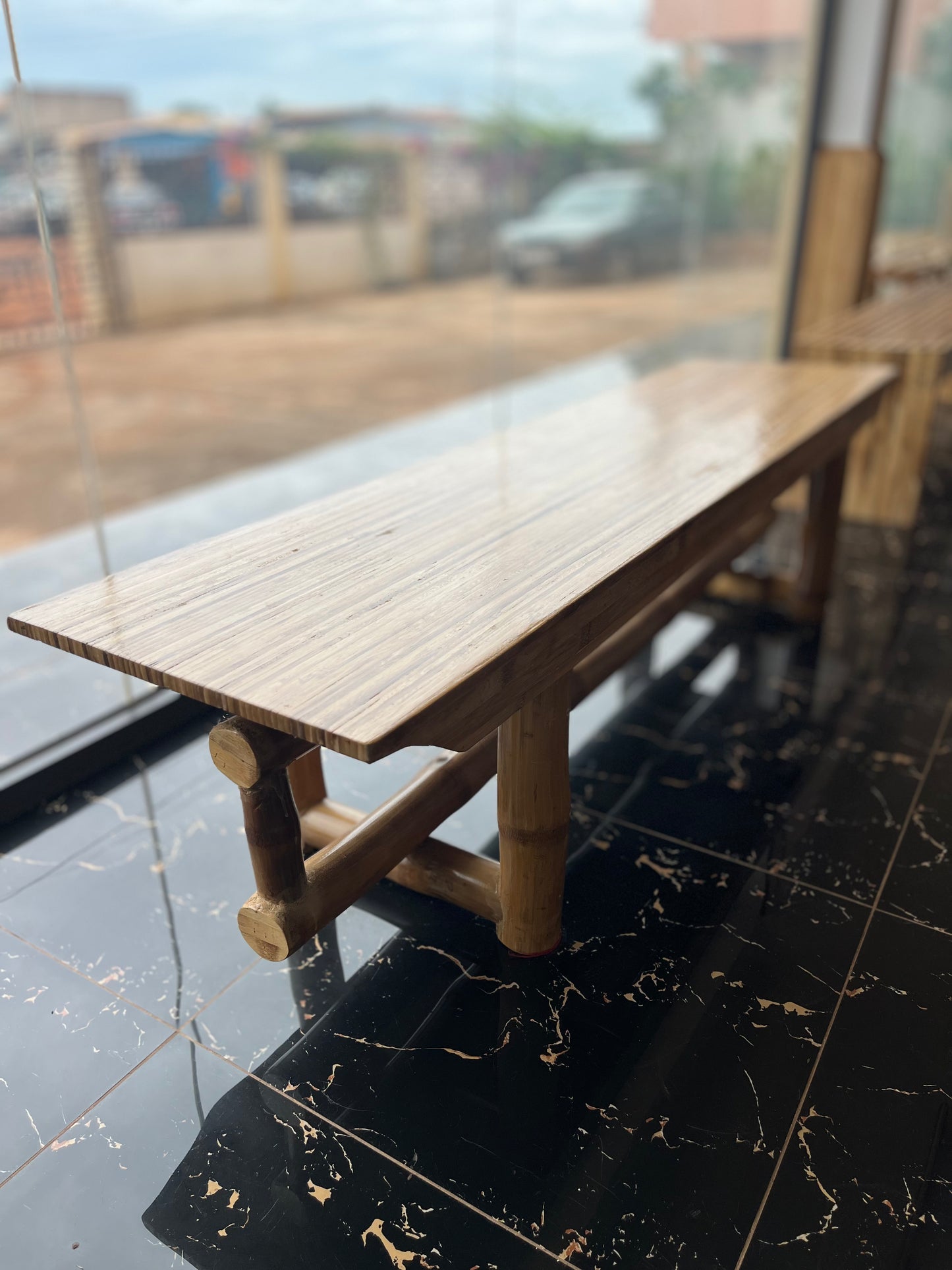 055 Bamboo Pole Bench