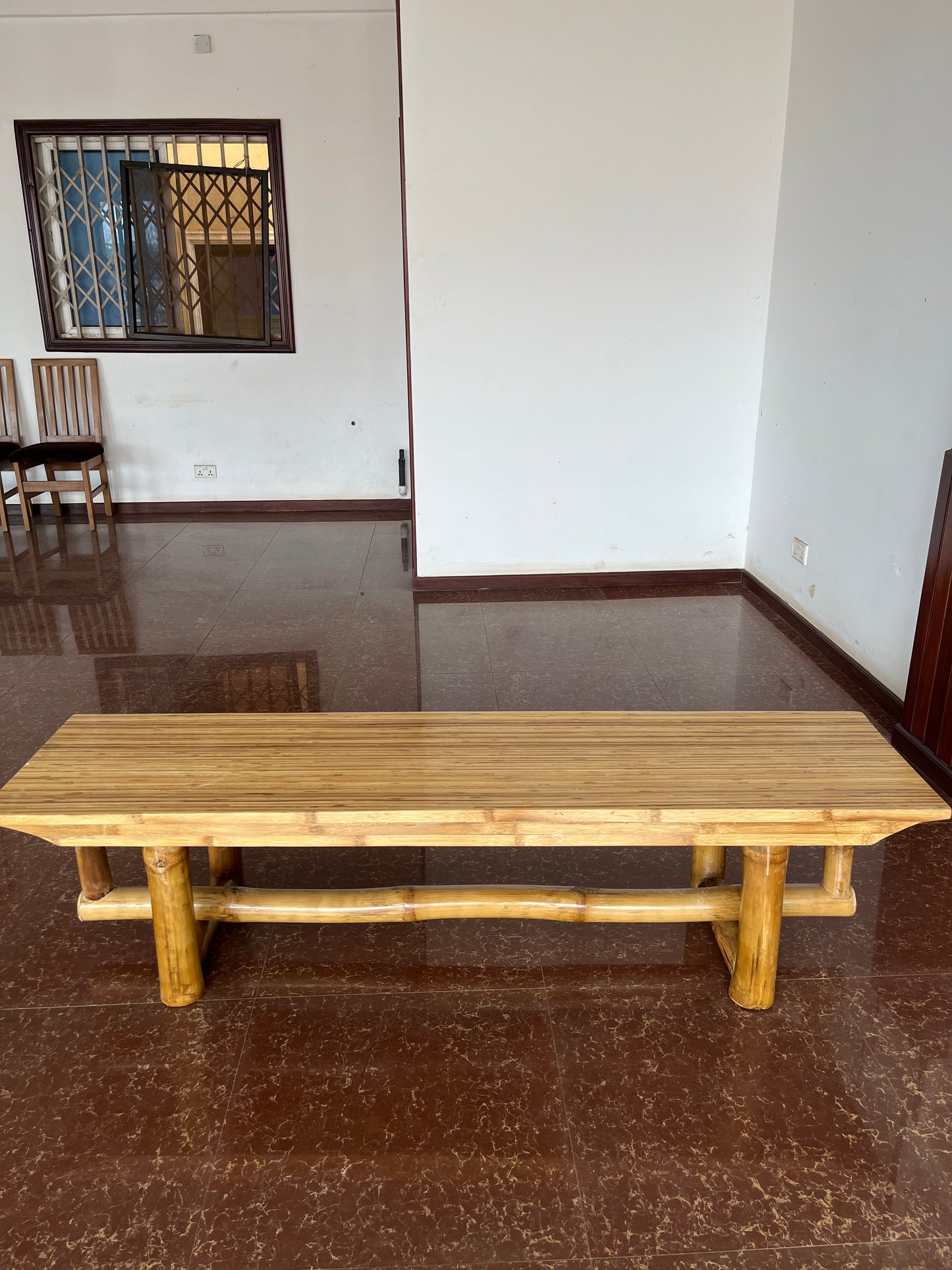 055 Bamboo Pole Bench