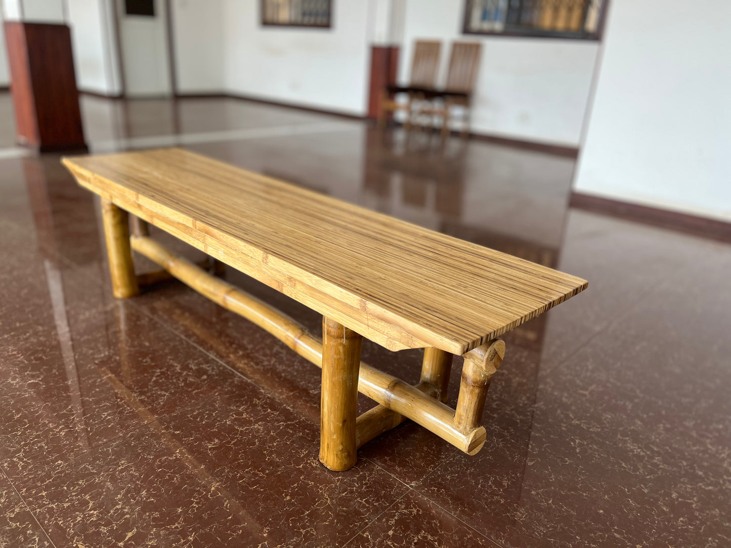 055 Bamboo Pole Bench