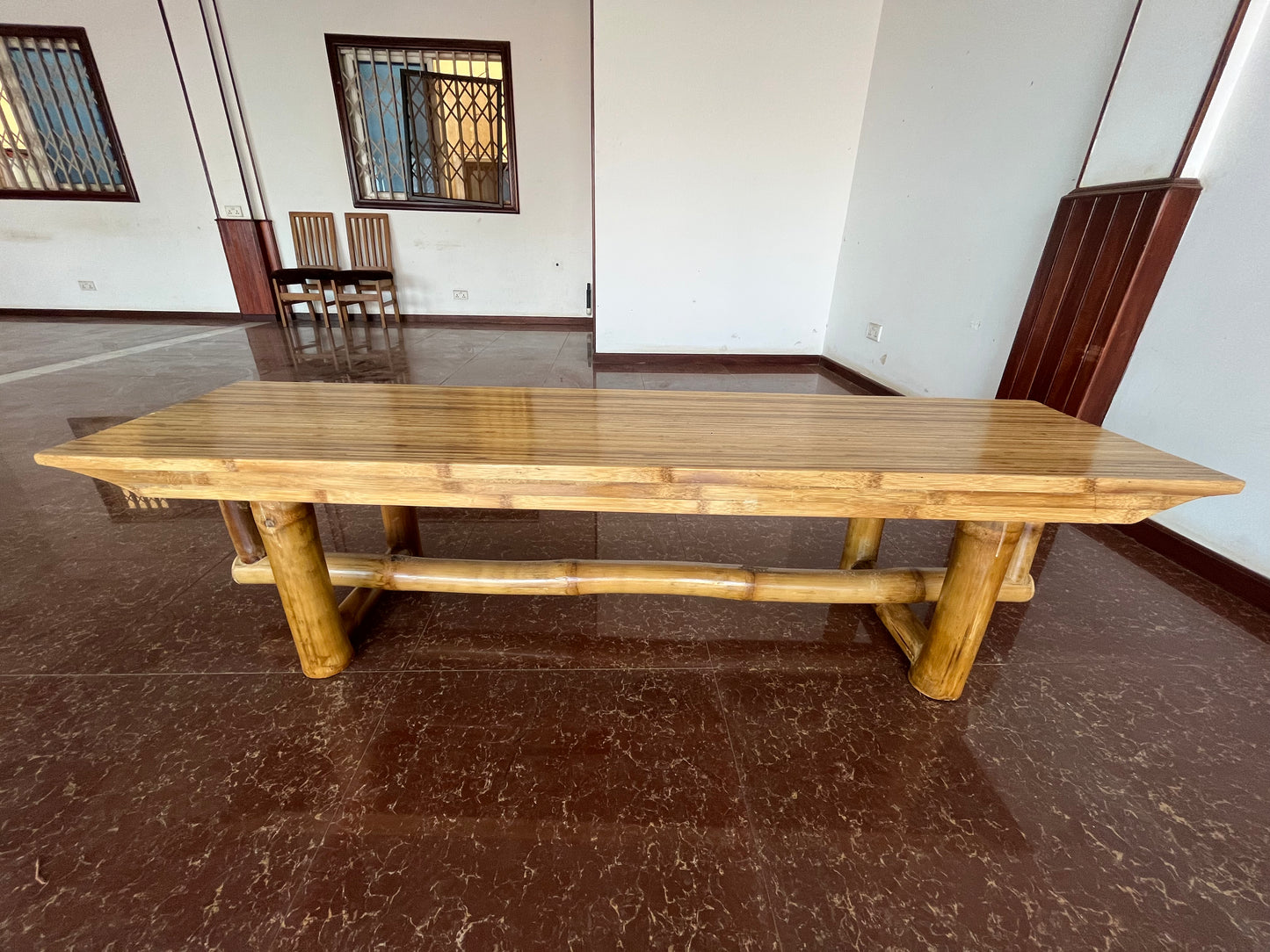 055 Bamboo Pole Bench