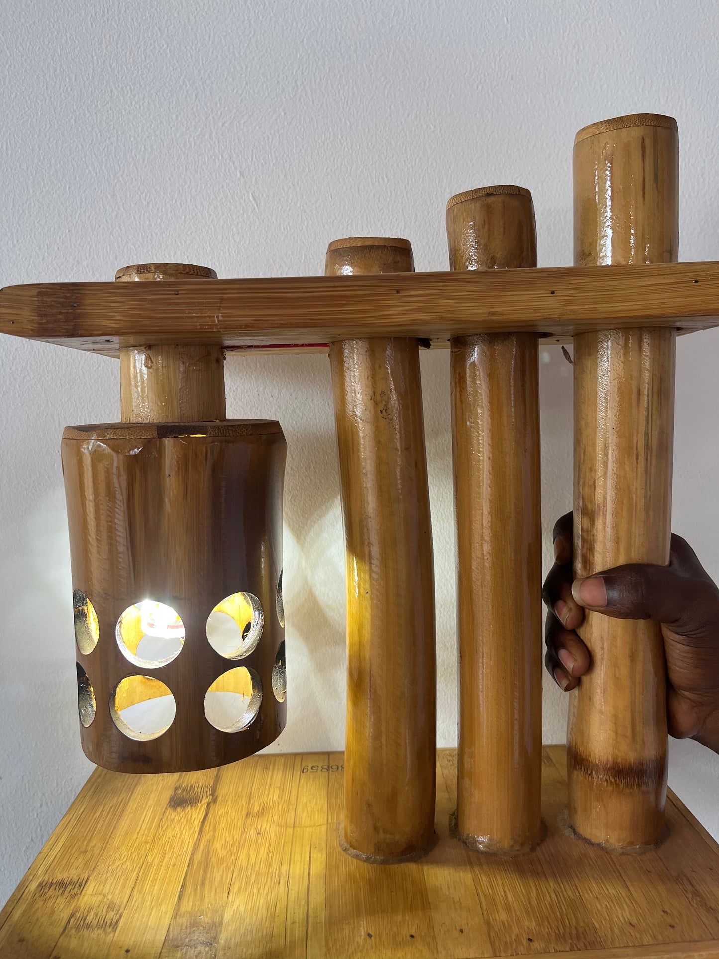 039 Bamboo Bedside Lamp