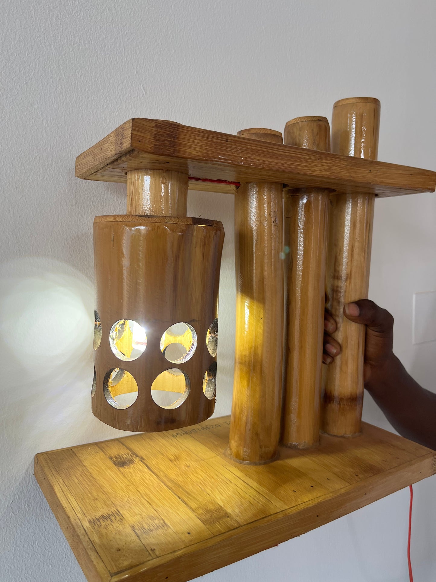 039 Bamboo Bedside Lamp