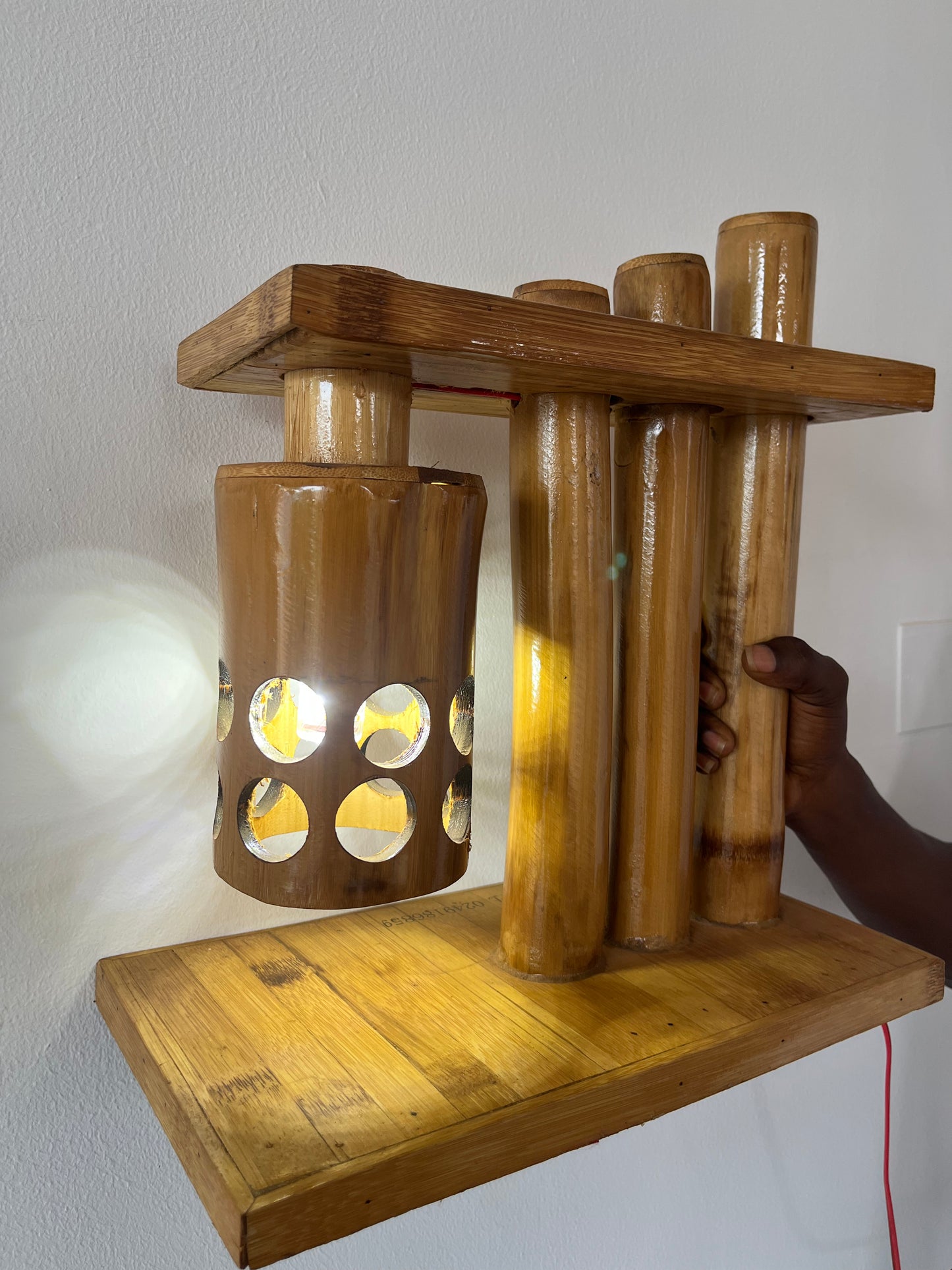 039 Bamboo Bedside Lamp