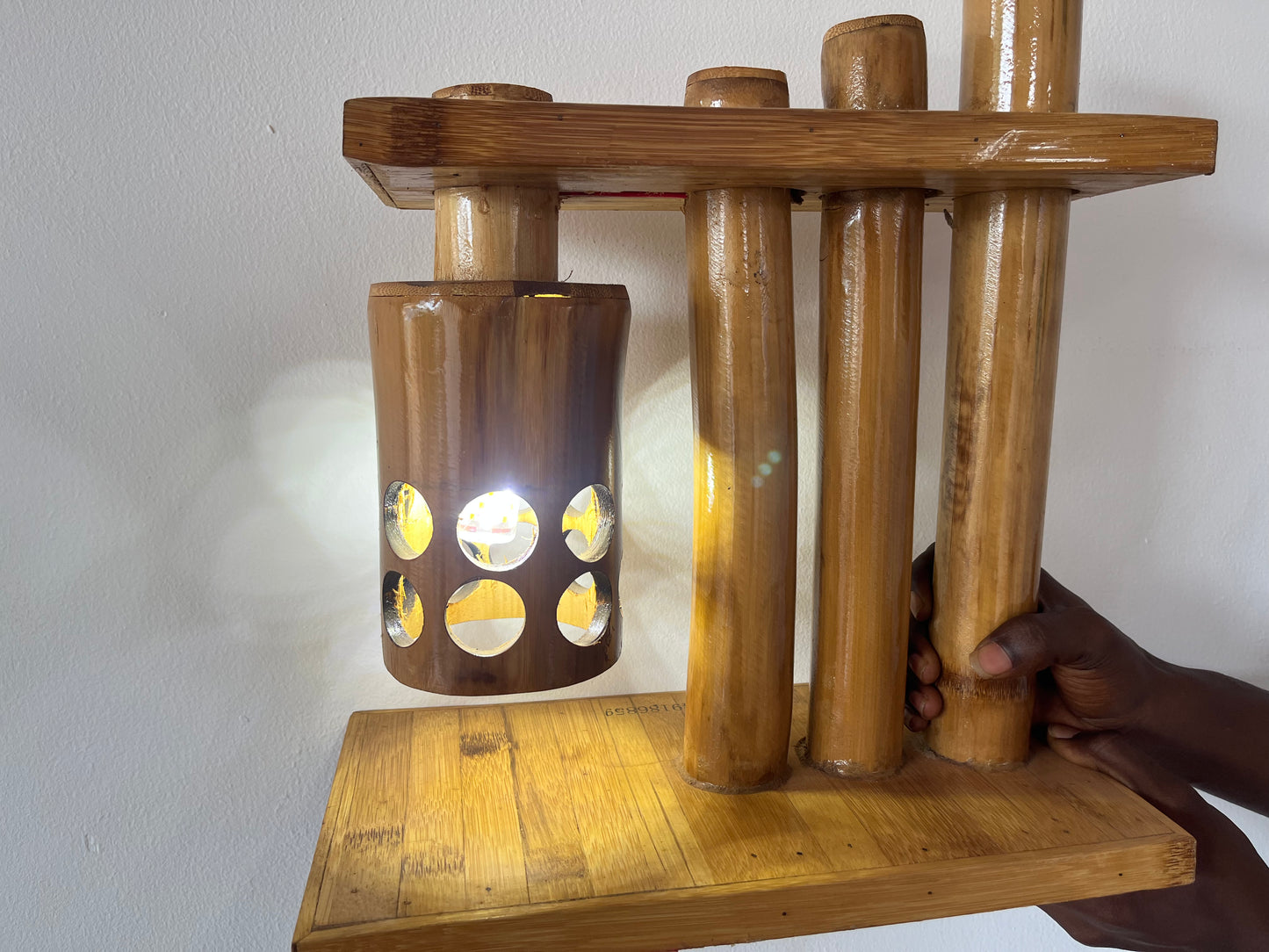 039 Bamboo Bedside Lamp
